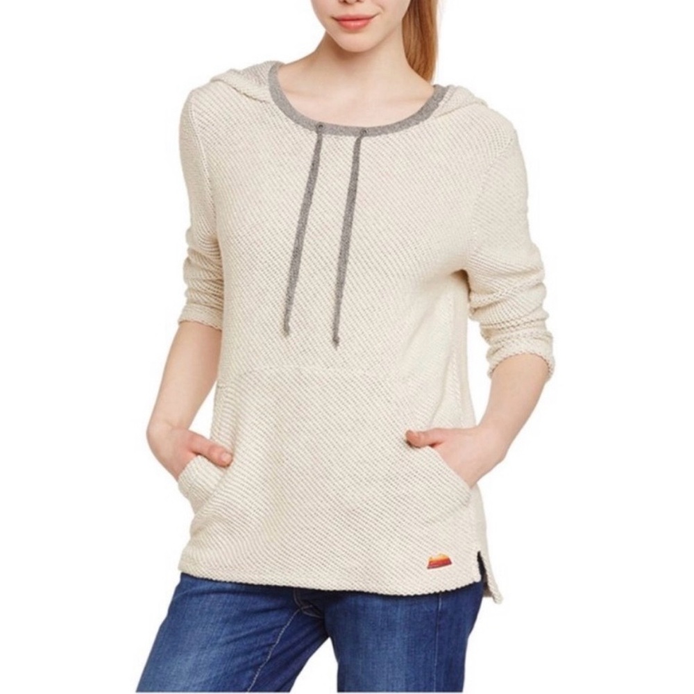 Roxy Women’s Shirt‎ Romantic Halo Waffle Knit Hoodie Pullover Surf Size Small